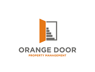 Orange Door Property Management  logo design by logolady