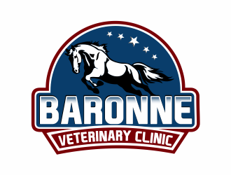 Baronne Veterinary Clinic logo design by up2date