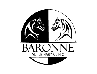 Baronne Veterinary Clinic logo design by twomindz
