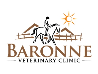 Baronne Veterinary Clinic logo design by KDesigns