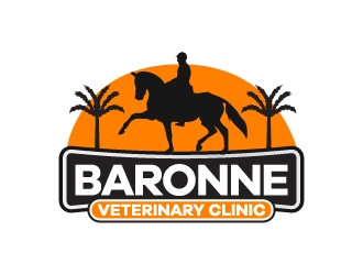 Baronne Veterinary Clinic logo design by KDesigns