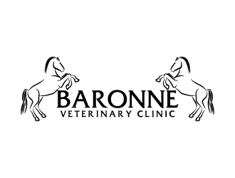 Baronne Veterinary Clinic logo design by Kirito