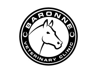 Baronne Veterinary Clinic logo design by karjen