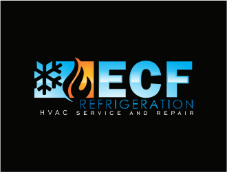 ECF REFRIGERATION logo design by up2date