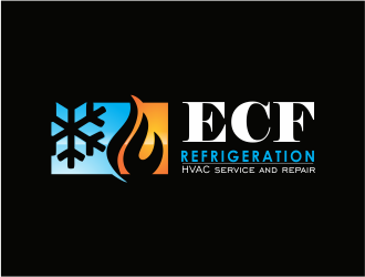 ECF REFRIGERATION logo design by up2date