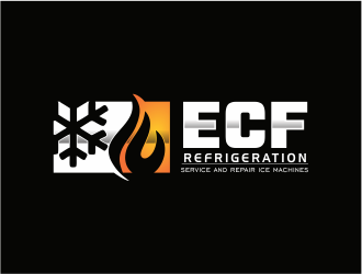 ECF REFRIGERATION logo design by up2date