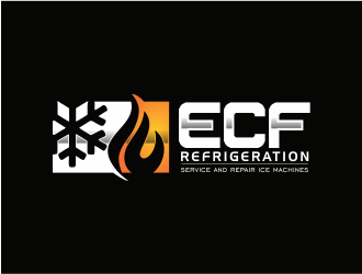 ECF REFRIGERATION logo design by up2date