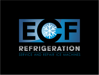 ECF REFRIGERATION logo design by up2date