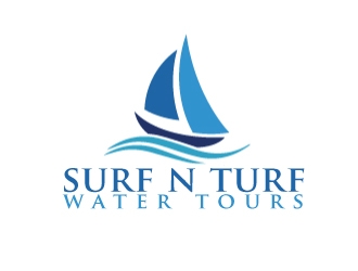 surf n turf water tours  logo design by AamirKhan