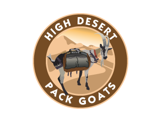 High Desert Pack Goats logo design by ARALE
