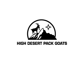 High Desert Pack Goats logo design by oke2angconcept
