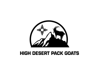 High Desert Pack Goats logo design by oke2angconcept
