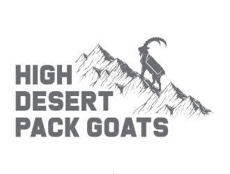 High Desert Pack Goats logo design by nona