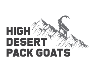 High Desert Pack Goats logo design by nona