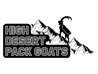 High Desert Pack Goats logo design by nona