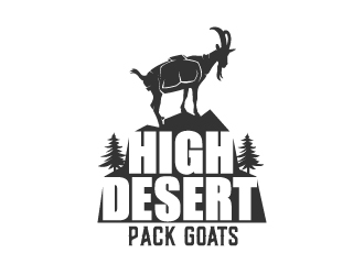 High Desert Pack Goats logo design by Krafty