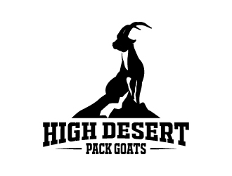 High Desert Pack Goats logo design by LogOExperT