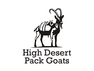 High Desert Pack Goats logo design by logolady
