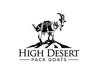 High Desert Pack Goats logo design by iamjason