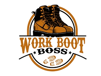 Work Boot Boss logo design by kreativek