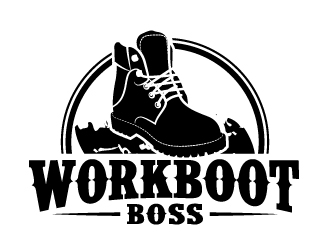 Work Boot Boss logo design by LogOExperT