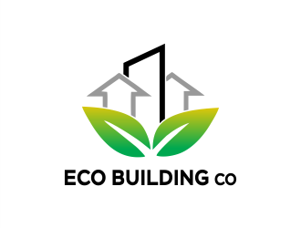 eco building co logo design by Gwerth