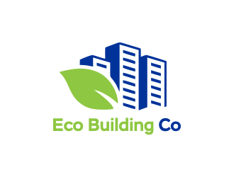 eco building co logo design by Gwerth