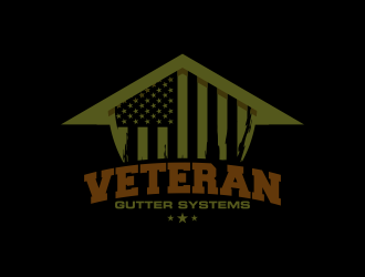 Veteran Gutter Systems logo design by ekitessar