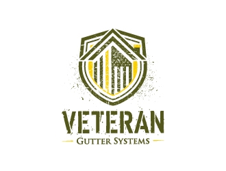 Veteran Gutter Systems logo design by Norsh