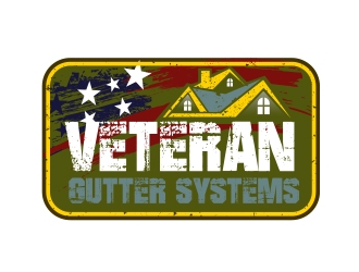Veteran Gutter Systems logo design by chuckiey