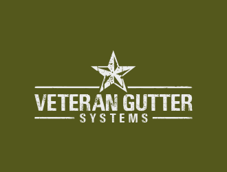 Veteran Gutter Systems logo design by berkahnenen