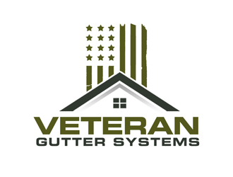 Veteran Gutter Systems logo design by kunejo