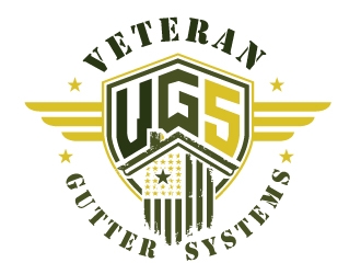 Veteran Gutter Systems logo design by REDCROW