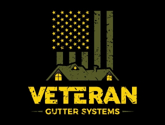 Veteran Gutter Systems logo design by JudynGraff