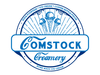 Comstock Creamery logo design by Ultimatum