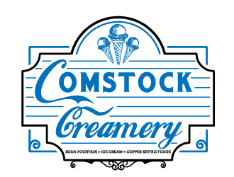 Comstock Creamery logo design by Ultimatum