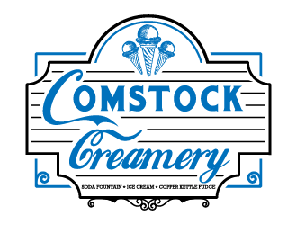 Comstock Creamery logo design by Ultimatum