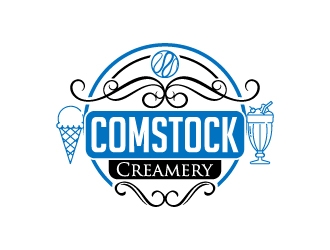 Comstock Creamery logo design by Norsh