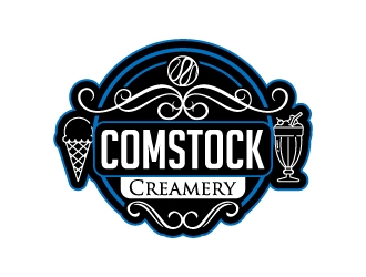 Comstock Creamery logo design by Norsh