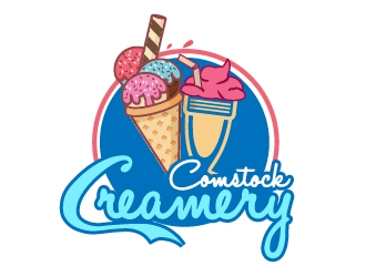 Comstock Creamery logo design by shravya