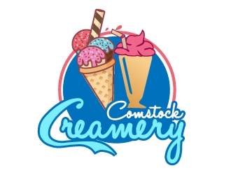 Comstock Creamery logo design by shravya