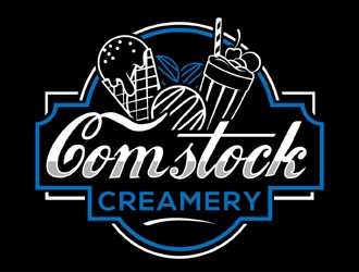 Comstock Creamery logo design by MAXR