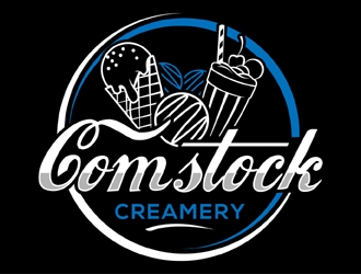 Comstock Creamery logo design by MAXR