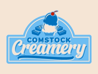 Comstock Creamery logo design by LogOExperT