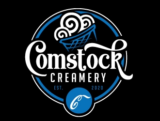 Comstock Creamery logo design by REDCROW