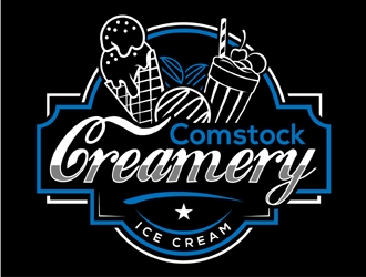 Comstock Creamery logo design by MAXR
