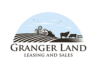 Granger Land Leasing and Sales logo design by Optimus