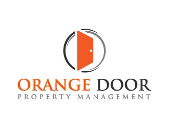 Orange Door Property Management  logo design by pixalrahul