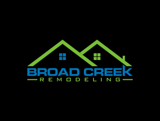 Broad Creek Remodeling logo design by Lavina