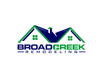 Broad Creek Remodeling logo design by Lavina